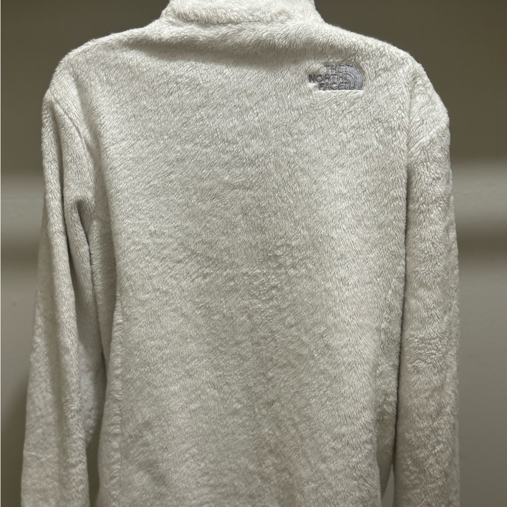 White The North Face fuzzy Jacket